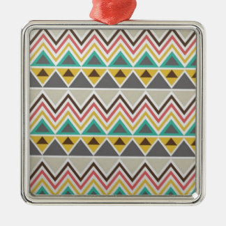 Aztekischer Ureinwohner-Stammes- Silbernes Ornament
