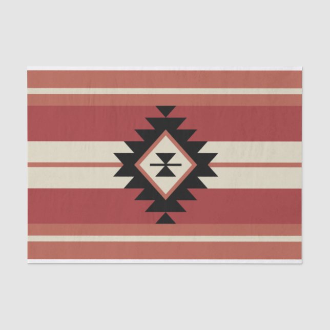 Aztekisches Muster Seidenpapier (Vorderseite)