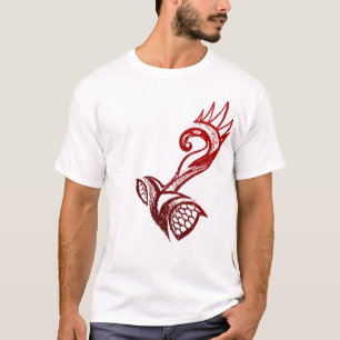 AZTEKISCHES VOGEL-ROT T-Shirt