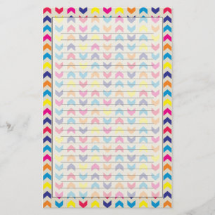Aztekisches Zickzack buntes Briefpapier