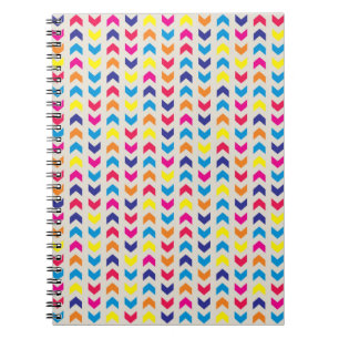 Aztekisches Zickzack buntes Notizblock