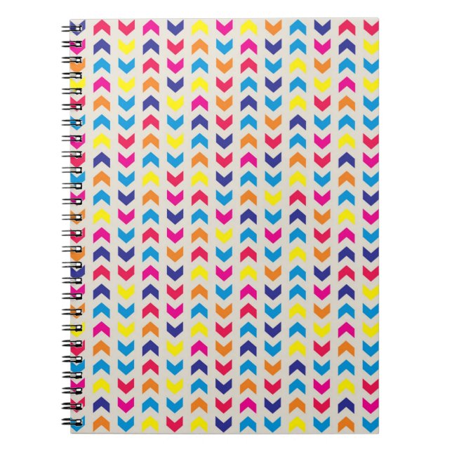 Aztekisches Zickzack buntes Notizblock (Vorderseite)