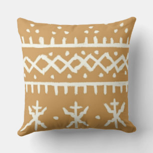 Aztèque Africain Ancien Motif Jeu Oreiller