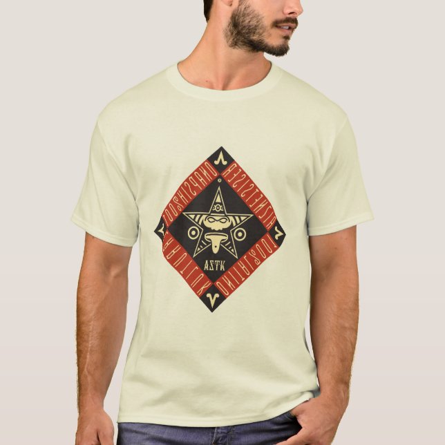 AZTK 100% Mexikaner-Kunst T-Shirt (Vorderseite)