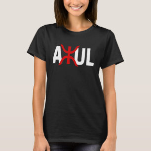 Azul Amazigh tifinagh Symbol Tamazirt tamazgha fla T-Shirt