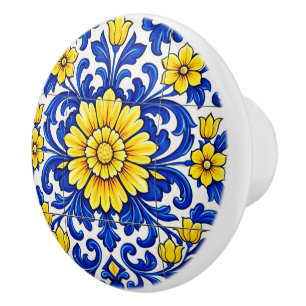 Azul Flor Solene Keramikknauf
