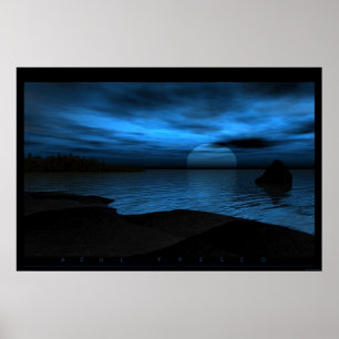 Azul Fresko Poster