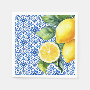 Azul & Limone Romance Azul Fliese Serviette