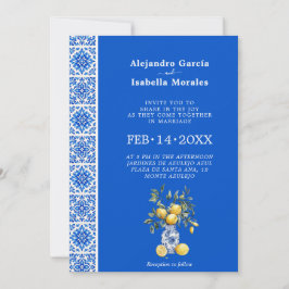  💙🍋Azul & Limone Romance [blau] Einladung