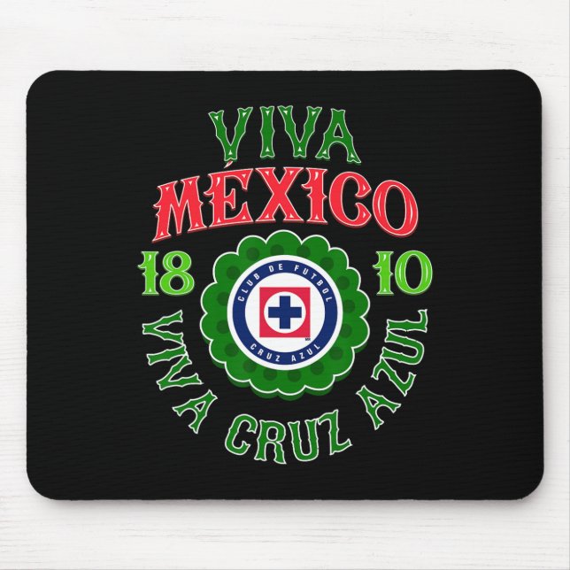 Azul - Mexikos Unabhängigkeitstag Mousepad (Vorne)