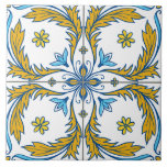 Azulejo 3 fliese<br><div class="desc">Hand-drawn azulejo-inspired tile design.</div>