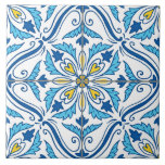 Azulejo 6 fliese<br><div class="desc">Hand-drawn azulejo-inspired tile design.</div>
