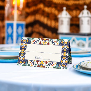 Azulejo Blau Platzkarte