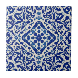Azulejo blau-weißes Mosaik Vintage-Großmenge Fliese
