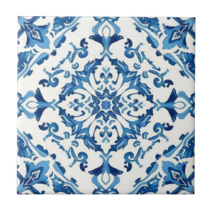 Azulejo blau-weißes Mosaik Vintage-Massenware Fliese