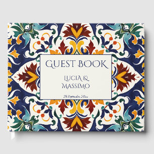 Azulejo blaue portugiesische Fliesen Vintag mexika Gästebuch