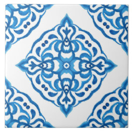Azulejo Blue Damask Fliese