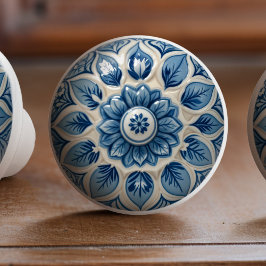 Azulejo Blue Elegance Keramik KnobPull Keramikknauf