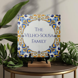 Azulejo Bunte Namensschild-Plakette Fliese