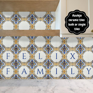 Azulejo Bunte Namensschild Plakette Schild Fliese
