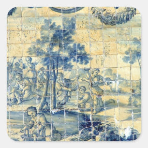 Azulejo-Fliese Quadratischer Aufkleber