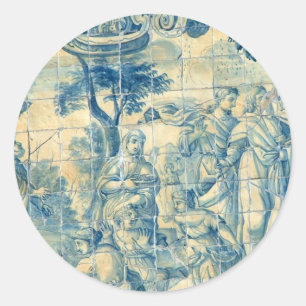 Azulejo-Fliese Runder Aufkleber