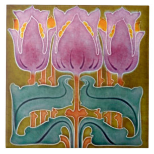 Azulejo Fliesen im Jugendstil dekorativer Kamin