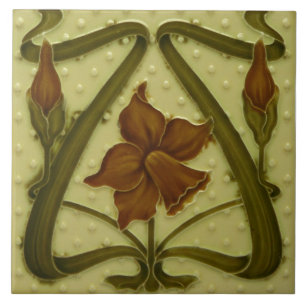 Azulejo Fliesen im Jugendstil dekorativer Kamin