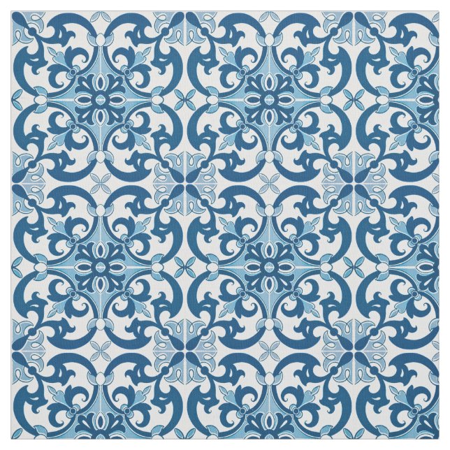 Azulejo Lilie Style Pattern Stoff (Muster)