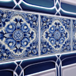 Azulejo Lisbon Gemustert Talavera Keramik Design Fliese<br><div class="desc">Indigo Azulejo Blue Portugiesisch Lissabon dekorative Talavera Keramik Fliesen sind eine schöne und einzigartige Ergänzung zu jeder Zuhause. Ein hochwertiges Produkt mit zeitloser Ästhetik. Die blaue Farbe der Fliesen wird durch das Indigoblau der berühmten Azulejo-Fliesen von Lissabon inspiriert, was Ihrem Raum eine Touch von Geschichte und Kultur verleiht. Diese Fliesen...</div>