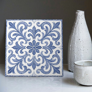 Azulejo Lissabon gemustertes Talavera-Keramikdesig Fliese