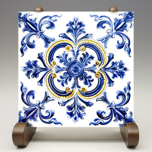 Azulejo Lissabon gemustertes Talavera-Keramikdesig Fliese