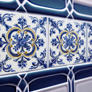 Azulejo Lissabon Muster Talavera Keramik Design Fliese