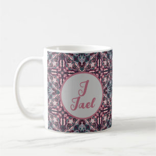 Azulejo Pink Spanisch Personalisiert Kaffeetasse