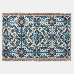 Azulejo Porcelain Blaues Fliesenmuster Decke