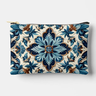 Azulejo Porcelain Blaues Fliesenmuster Zubehörtasche