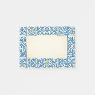 Azulejo Portugiesisches Wasserfarben-Design für Br Post-it Klebezettel