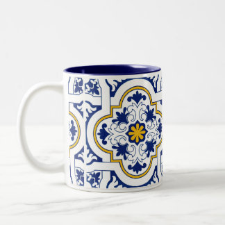 Azulejo português zweifarbige tasse