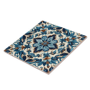 Azulejo-Porzellan Blaue Fliese Mittelmeer-Muster