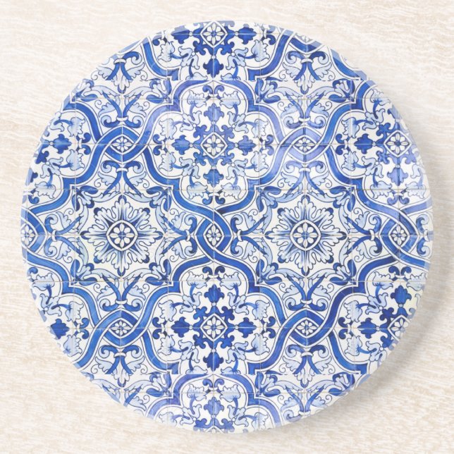 Azulejo Sandstone Coaster Getränkeuntersetzer (Vorne)