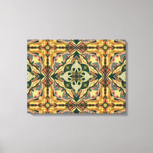 Azulejo Spanish Tile Leinwanddruck (Vorderseite)