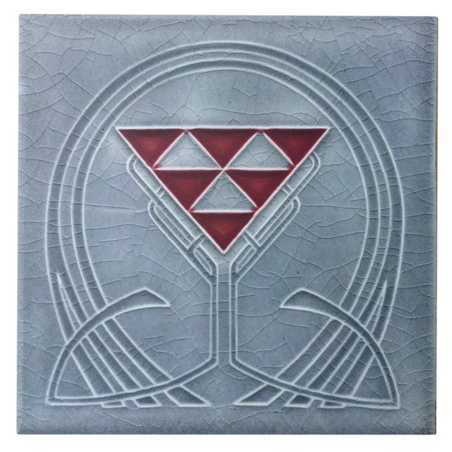 Azulejo Tile Art nouveau style dekoration fireplac Fliese (Vorderseite)