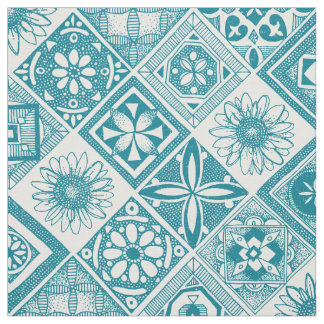 Azulejos blau stoff