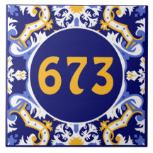 Azulejos, blau und gelb