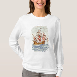 Azulejos Fliese, die ein Schiff, von Sagres T-Shirt