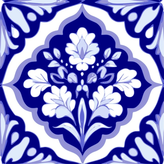 Azulejos floral fliese (Single Tile)