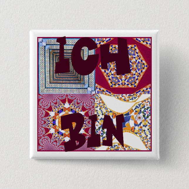 Azulejos Geometric Tiles mit einer CG-Drehung Button (Vorderseite)