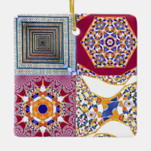 Azulejos Geometric Tiles mit einer CG-Drehung Keramikornament