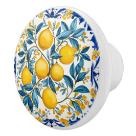 💙 💛 Azulejos Lemon Bouquet Keramikknauf