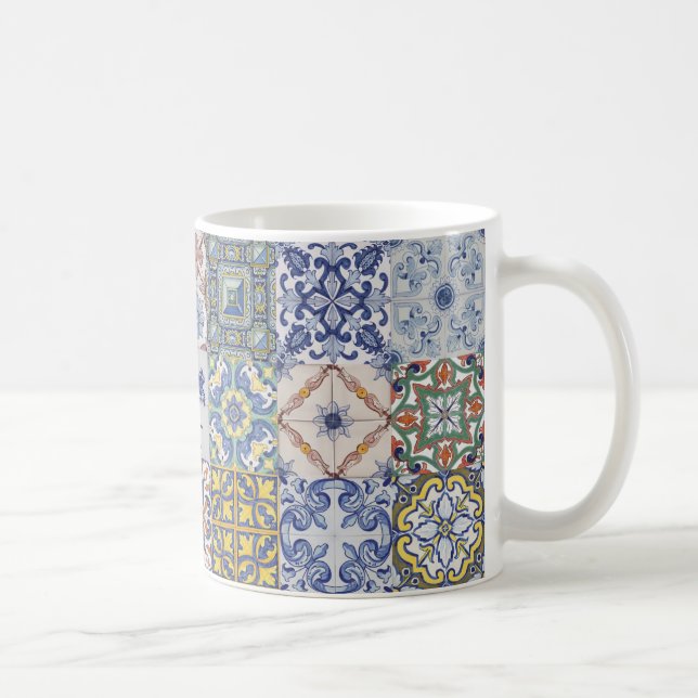 Azulejos Patchwork Kaffeetasse (Rechts)